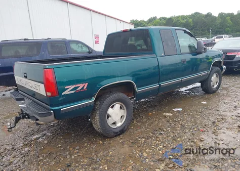 1997 Chevrolet K1500 Fleetside из США, поврежденный, VIN 1GCEK19R1VE262661
